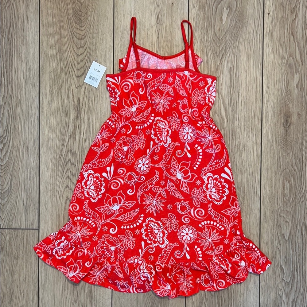 ๐๏ธ 4 for $20 ๐๏ธ - NWT - George Kids Red and White Floral Dress - Picture 5 of 6